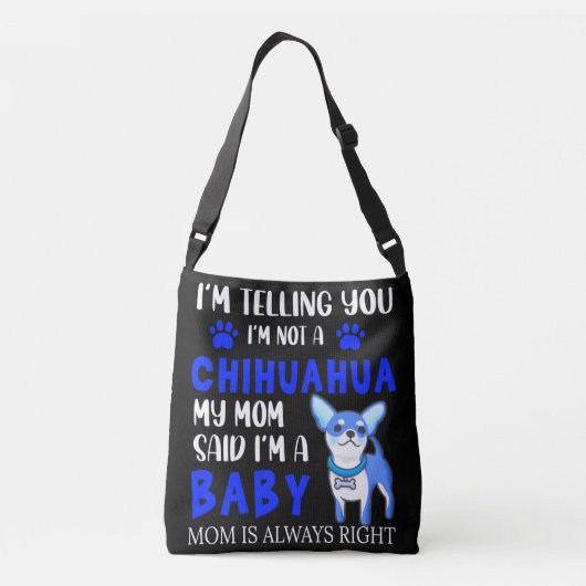 "CHIHUAHUA BABY" MOM TAS. CROSSBODY TAS (Achterkant)