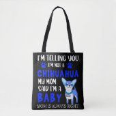 "CHIHUAHUA BABY" MOM TAS. TOTE BAG (Voorkant)