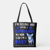 "CHIHUAHUA BABY" MOM TAS. TOTE BAG (Achterkant)