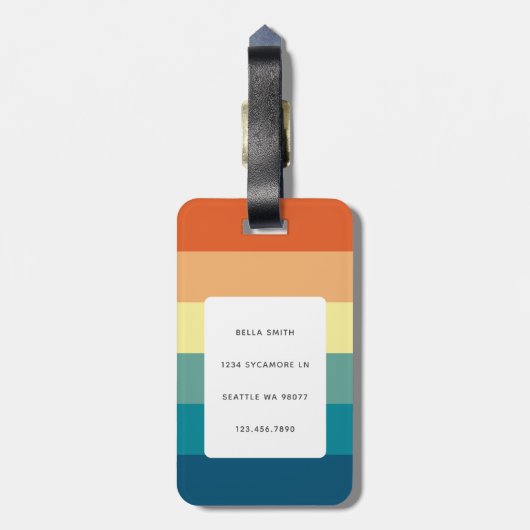 Chihuahua Bagagelabels (Achterkant verticaal)