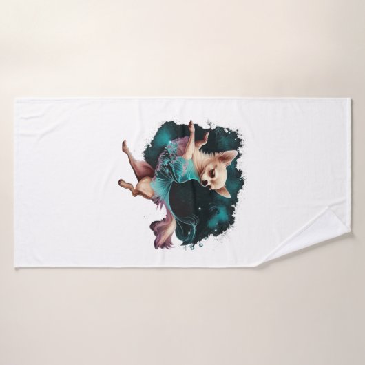 Chihuahua Ballerina Ballet Dansen Badhanddoek (Badhanddoek)
