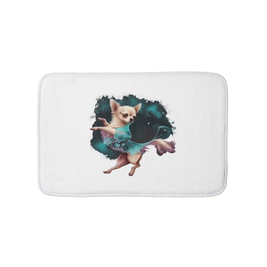 Chihuahua Ballerina Ballet Dansen Badmat (Voorkant)