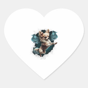 Chihuahua Ballerina Ballet Dansen Hart Sticker
