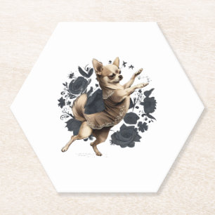 Chihuahua Ballerina Ballet Dansen Kartonnen Onderzetters