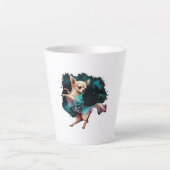 Chihuahua Ballerina Ballet Dansen Latte Mok (Voorkant)
