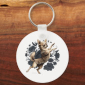 Chihuahua Ballerina Ballet Dansen Sleutelhanger (Voorkant)