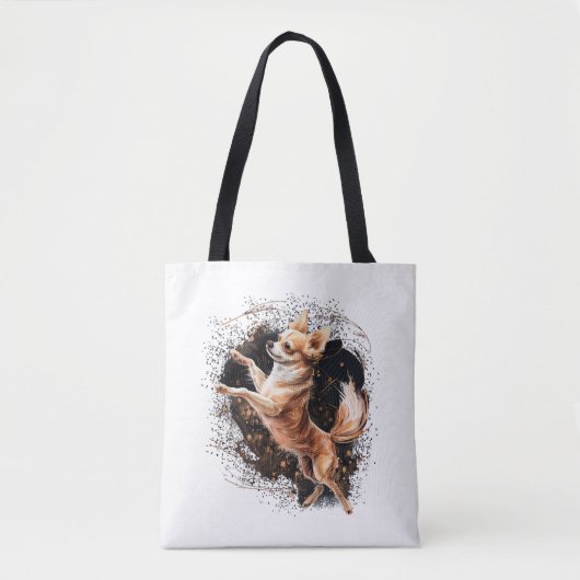 Chihuahua Ballerina Ballet Dansen Tote Bag (Voorkant)