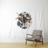 Chihuahua Ballerina Ballet Dansen Wandkleed (In Situ (horizontaal))