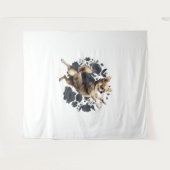 Chihuahua Ballerina Ballet Dansen Wandkleed (Voorkant (horizontaal))