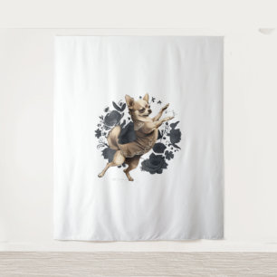 Chihuahua Ballerina Ballet Dansen Wandkleed