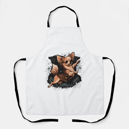 Chihuahua Balletdanseres Ballet Dans Dansen Schort (Voorkant)