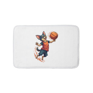Chihuahua Basketbal Speler Sport Dunk Badmat