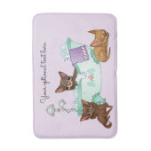 Chihuahua Bath Mat (Voorkant Verticaal)