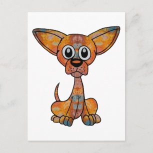 Chihuahua Batik Briefkaart