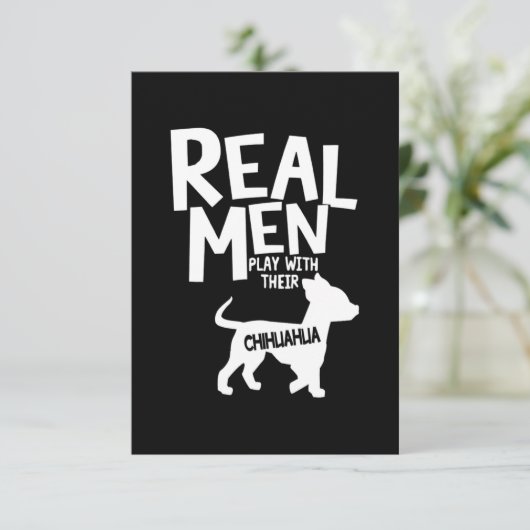 Chihuahua Bedankkaart (Staand voorkant)