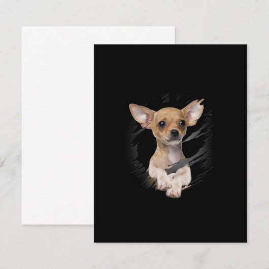 Chihuahua Bedankkaart (Voorkant / Achterkant)