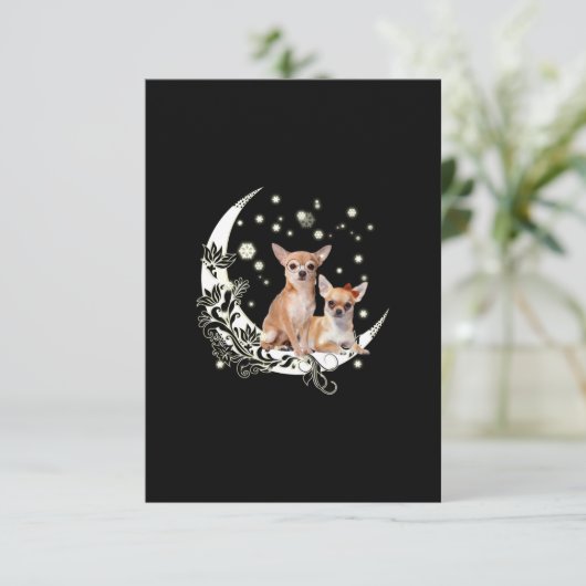 Chihuahua Bedankkaart (Staand voorkant)