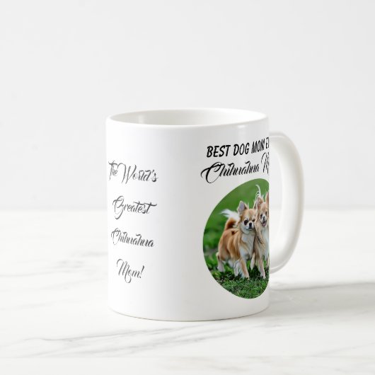 Chihuahua Best Dog Mam Ever Mok (Voorkant rechts)
