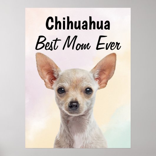 Chihuahua Best Mam Poster (Voorkant)