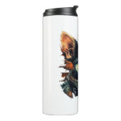 Chihuahua Biker Motorcycle Riding Dog Dad Thermosbeker (Gedraaid links)