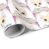 Chihuahua Birthday Cadeaupapier (Rol Hoek)