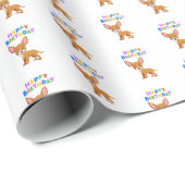 Chihuahua Birthday Cadeaupapier (Rol Hoek)