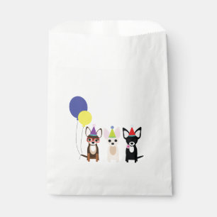 Chihuahua Birthday Party Favor Bag Bedankzakje