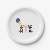 Chihuahua Birthday Party Paper Borden Papieren Bordje (Voorkant)
