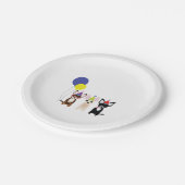 Chihuahua Birthday Party Paper Borden Papieren Bordje (Gekanteld)