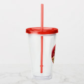 Chihuahua Birthday Pizza Pie Acryl Drinkbeker (Rechts)