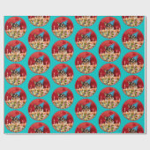 Chihuahua Birthday Pizza Pie Cadeaupapier (Vlak)