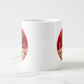 Chihuahua Birthday Pizza Pie Grote Koffiekop (Voorkant)