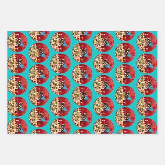 Chihuahua Birthday Pizza Pie Inpakpapier Vel (Voorkant 3)
