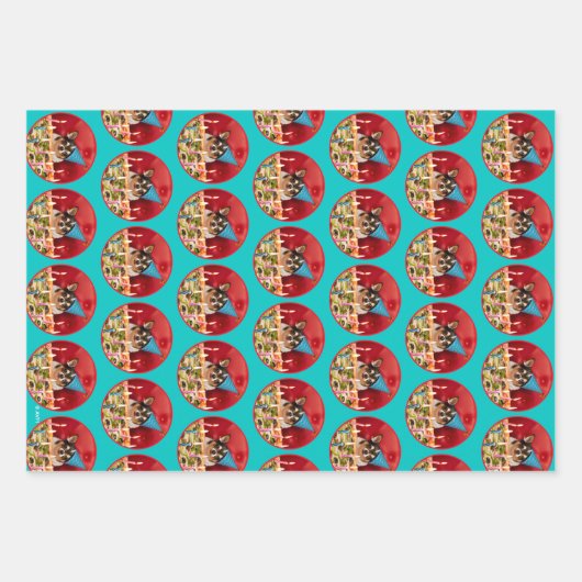 Chihuahua Birthday Pizza Pie Inpakpapier Vel (Voorkant)
