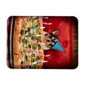 Chihuahua Birthday Pizza Pie Magneet (Horizontaal)