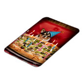 Chihuahua Birthday Pizza Pie Magneet (Linkerzijde)