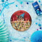 Chihuahua Birthday Pizza Pie Papieren Bordje (Feest)