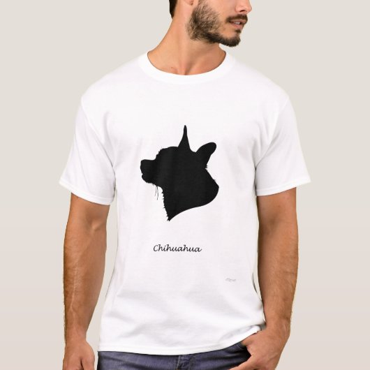 Chihuahua - Black Silhouette T-shirt (Voorkant)