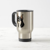 Chihuahua Black & Tan Travel Mug Reisbeker (Voorkant links)