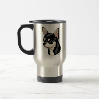 Chihuahua Black & Tan Travel Mug Reisbeker