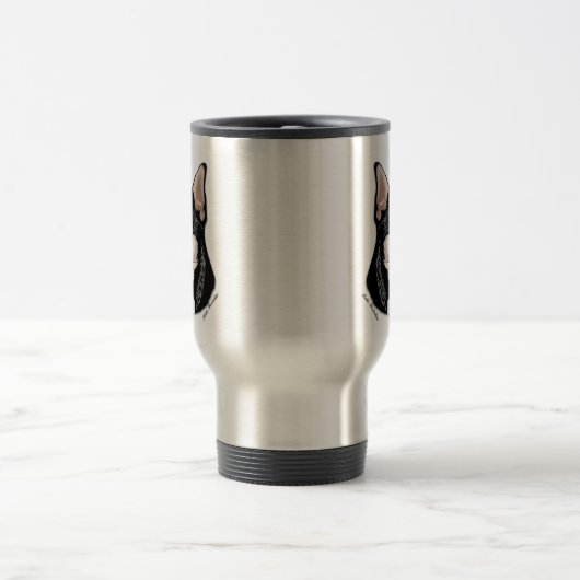 Chihuahua Black & Tan Travel Mug Reisbeker (Center)