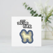 Chihuahua Blauw Beste Hond Pap Ooit Ik Woof U Kaart (Staand voorkant)