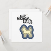 Chihuahua Blauw Beste Hond Pap Ooit Ik Woof U Kaart (Voorkant / Achterkant in situ)