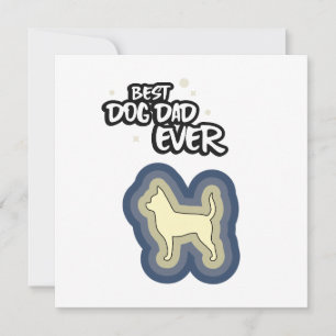 Chihuahua Blauw Beste Hond Papa Ooit Ik Woef Jou Kaart
