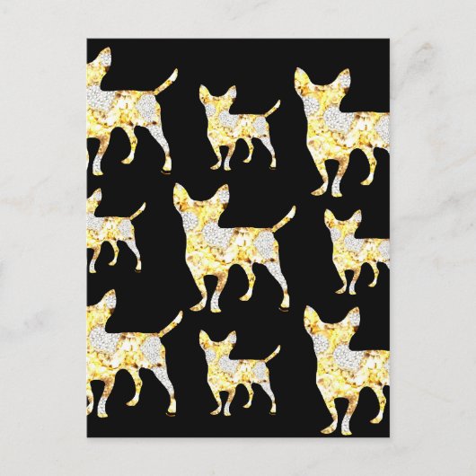 CHIHUAHUA BLING! BRIEFKAART (Voorkant)