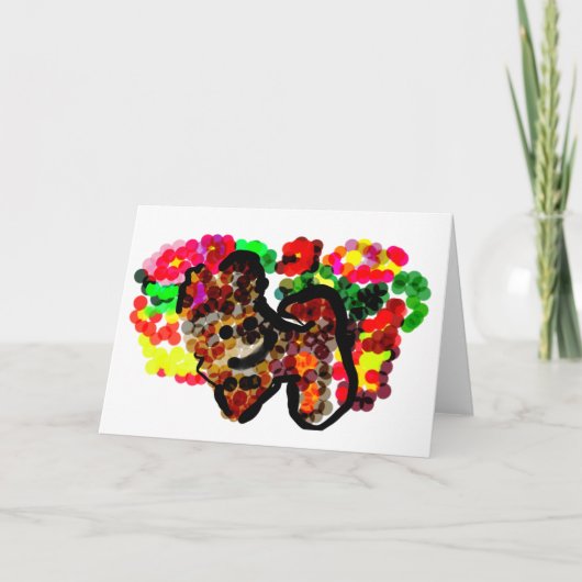 Chihuahua bloemen kaart (Voorkant)