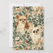 Chihuahua  Bloemen Tapestry Kaart (Voorkant)