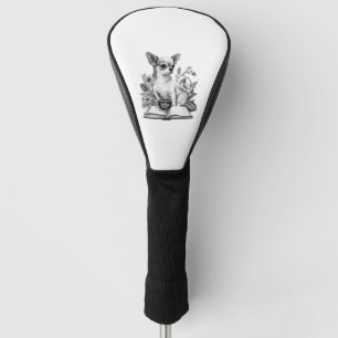 Chihuahua Boek Koffie Thee Lezen Golfheadcover