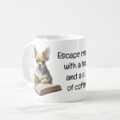 Chihuahua | Boek | Koffie | Thee | Lezen | Ochtend Koffiemok (Voorkant links)