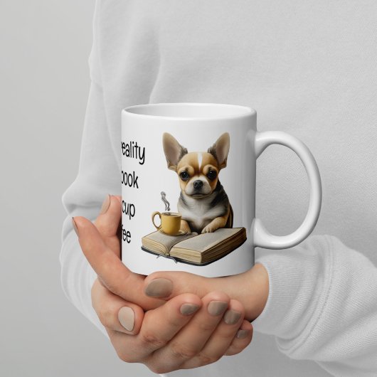 Chihuahua | Boek | Koffie | Thee | Lezen | Ochtend Koffiemok